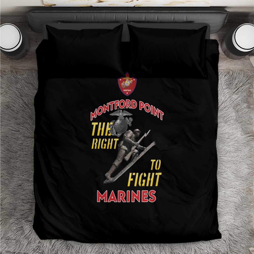 Montford Point Marines Bedding Set The Right To Fight - Black - Wonder Print Shop