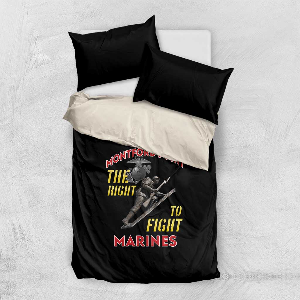Montford Point Marines Bedding Set The Right To Fight - Black - Wonder Print Shop