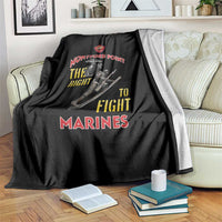 Montford Point Marines Blanket The Right To Fight - Black - Wonder Print Shop