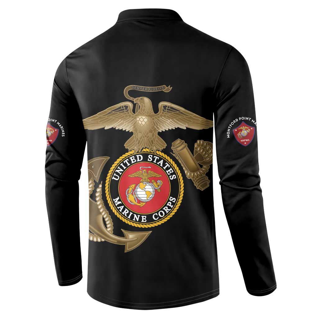 Montford Point Marines Button Sweatshirt The Right To Fight - Black - Wonder Print Shop
