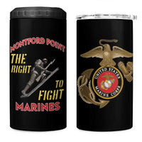Montford Point Marines 4 in 1 Can Cooler Tumbler The Right To Fight - Black - Wonder Print Shop