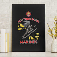 Montford Point Marines Canvas Wall Art The Right To Fight - Black - Wonder Print Shop