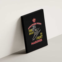 Montford Point Marines Canvas Wall Art The Right To Fight - Black - Wonder Print Shop