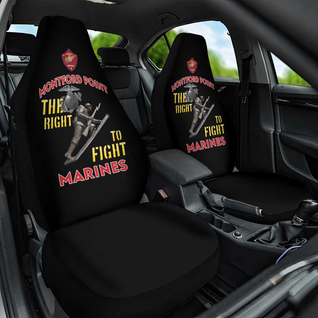 Montford Point Marines Car Seat Cover The Right To Fight - Black - Wonder Print Shop