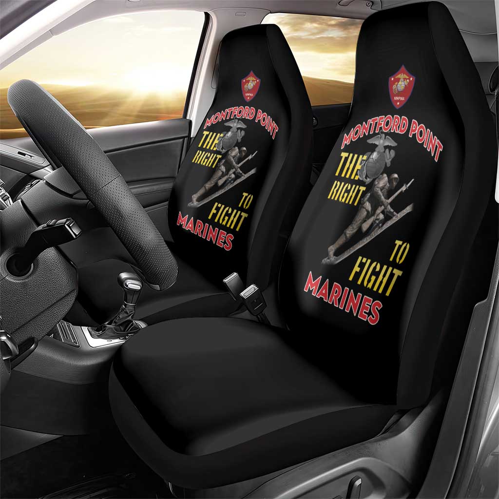 Montford Point Marines Car Seat Cover The Right To Fight - Black - Wonder Print Shop