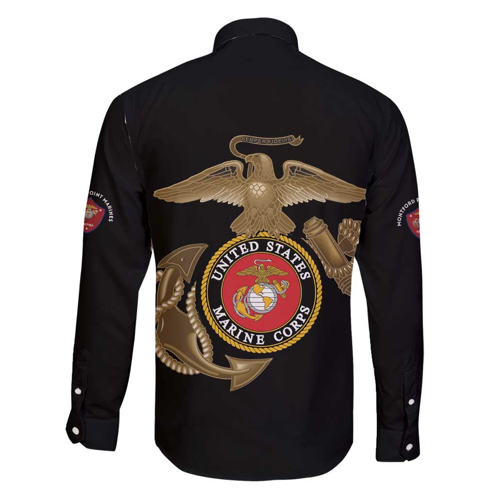 Montford Point Marines Family Matching Long Sleeve Bodycon Dress and Hawaiian Shirt The Right To Fight - Black - Wonder Print Shop