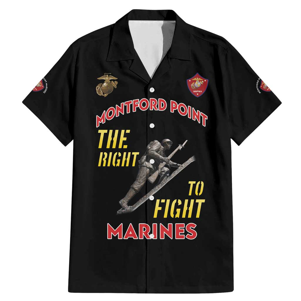Montford Point Marines Family Matching Mermaid Dress and Hawaiian Shirt The Right To Fight - Black - Wonder Print Shop