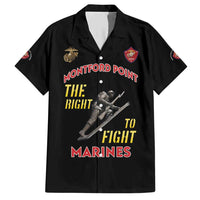 Montford Point Marines Family Matching Short Sleeve Bodycon Dress and Hawaiian Shirt The Right To Fight - Black - Wonder Print Shop