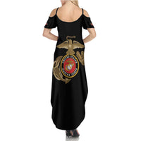 Montford Point Marines Family Matching Summer Maxi Dress and Hawaiian Shirt The Right To Fight - Black - Wonder Print Shop