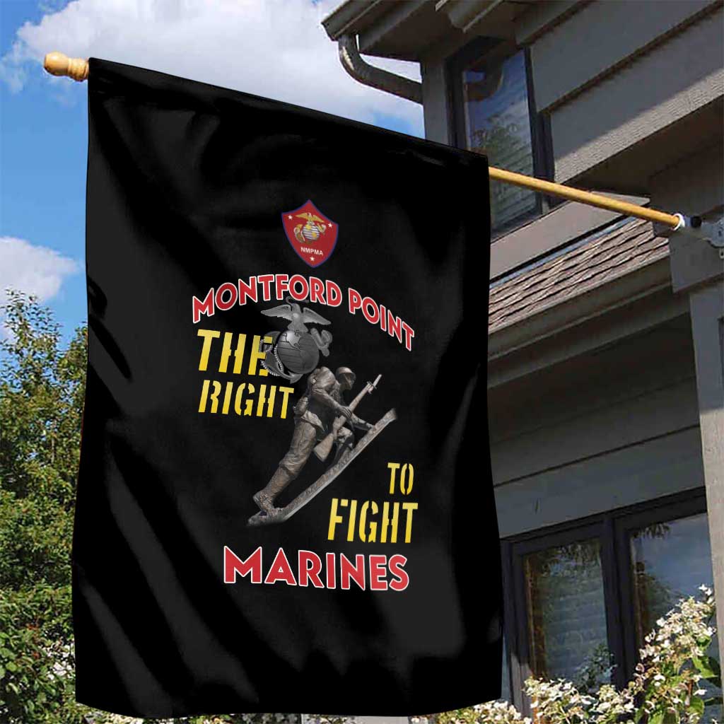 Montford Point Marines Garden Flag The Right To Fight - Black - Wonder Print Shop