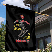 Montford Point Marines Garden Flag The Right To Fight - Black - Wonder Print Shop
