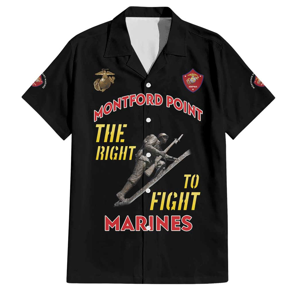 Montford Point Marines Hawaiian Shirt The Right To Fight - Black - Wonder Print Shop