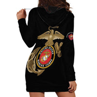 Montford Point Marines Hoodie Dress The Right To Fight - Black - Wonder Print Shop