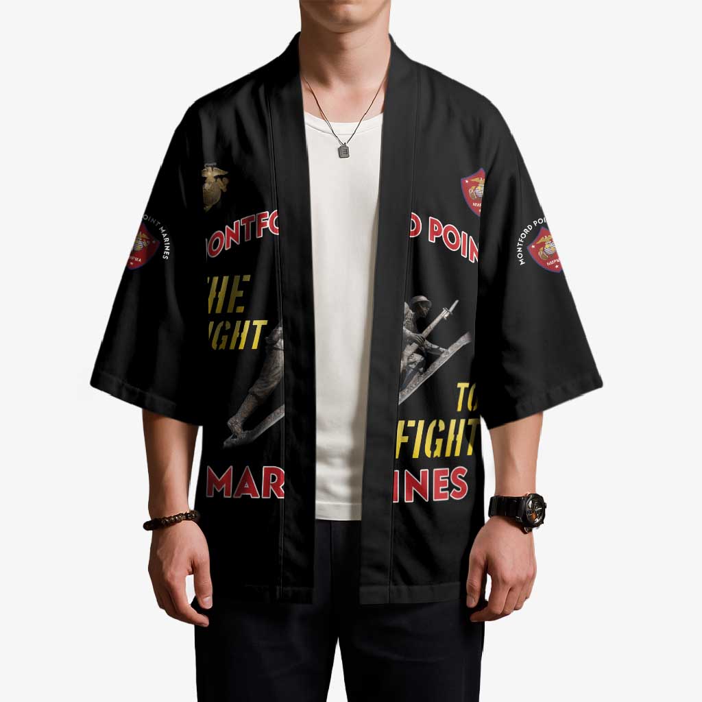 Montford Point Marines Kimono The Right To Fight - Black - Wonder Print Shop