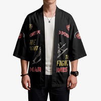 Montford Point Marines Kimono The Right To Fight - Black - Wonder Print Shop