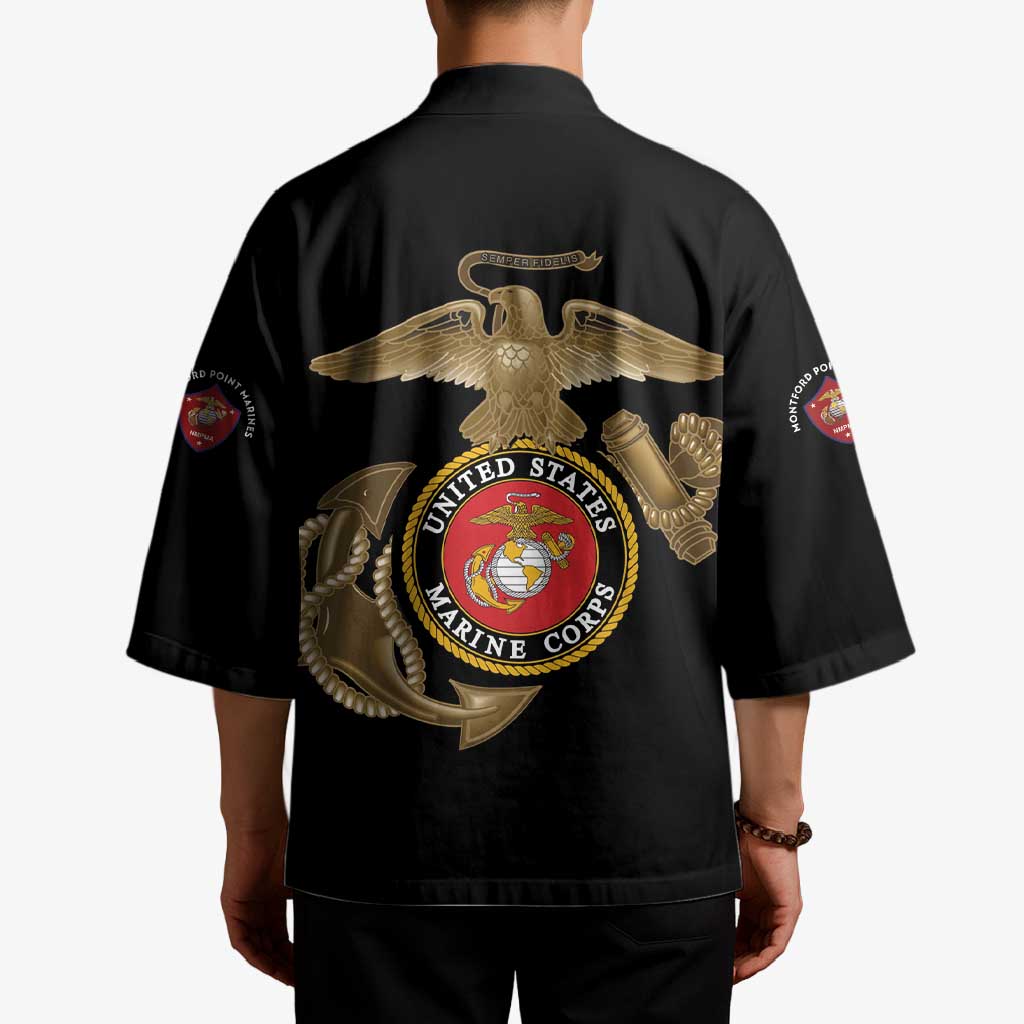 Montford Point Marines Kimono The Right To Fight - Black - Wonder Print Shop