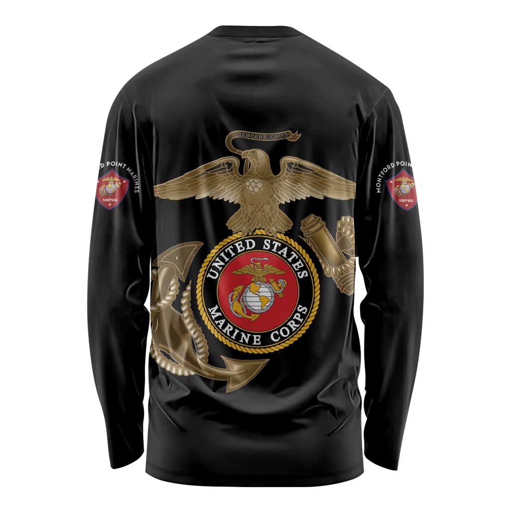 Montford Point Marines Long Sleeve Shirt The Right To Fight - Black - Wonder Print Shop