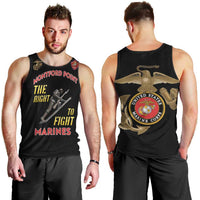 Montford Point Marines Men Tank Top The Right To Fight - Black - Wonder Print Shop