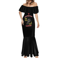 Montford Point Marines Mermaid Dress The Right To Fight - Black - Wonder Print Shop