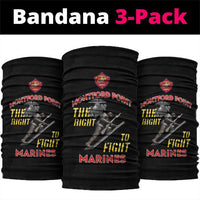 Montford Point Marines Neck Gaiter The Right To Fight - Black LT15
