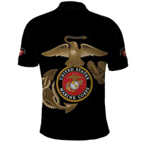 Montford Point Marines Polo Shirt The Right To Fight - Black - Wonder Print Shop