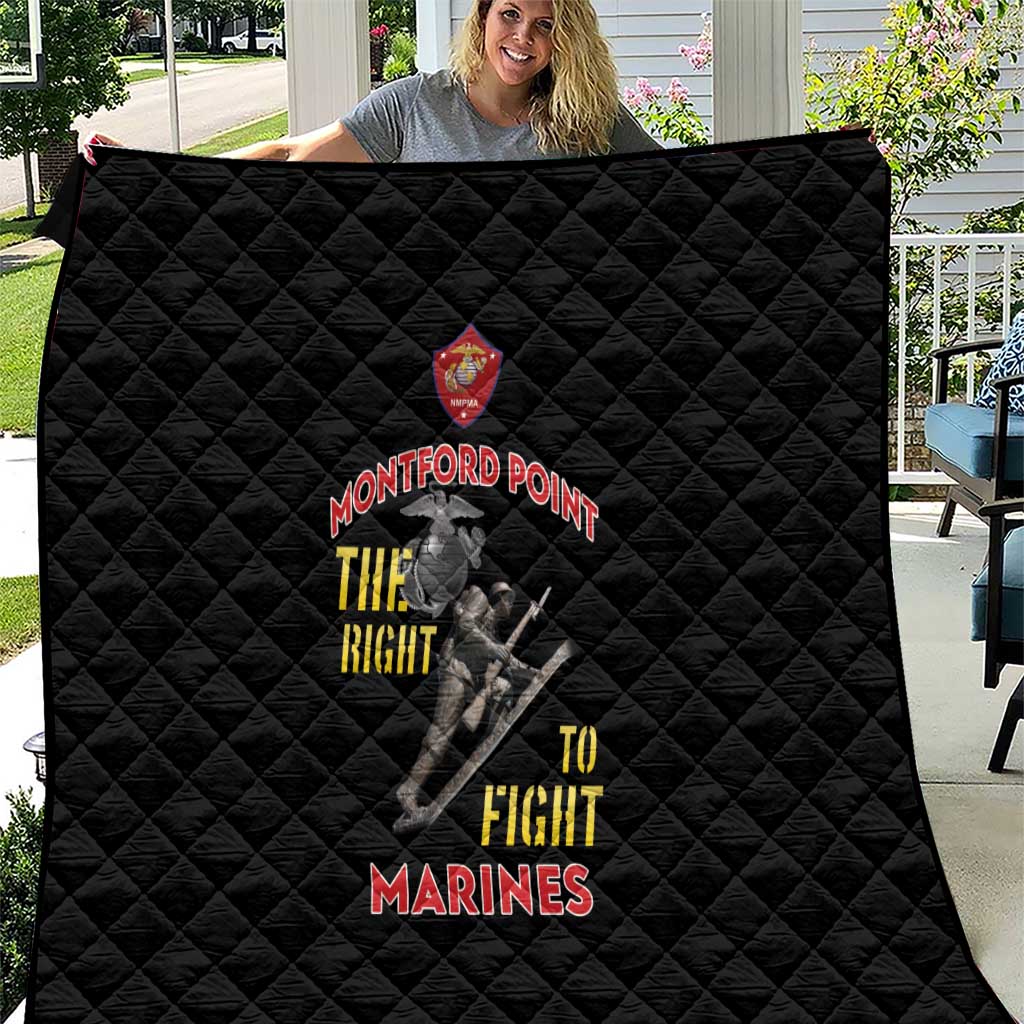 Montford Point Marines Quilt The Right To Fight - Black - Wonder Print Shop