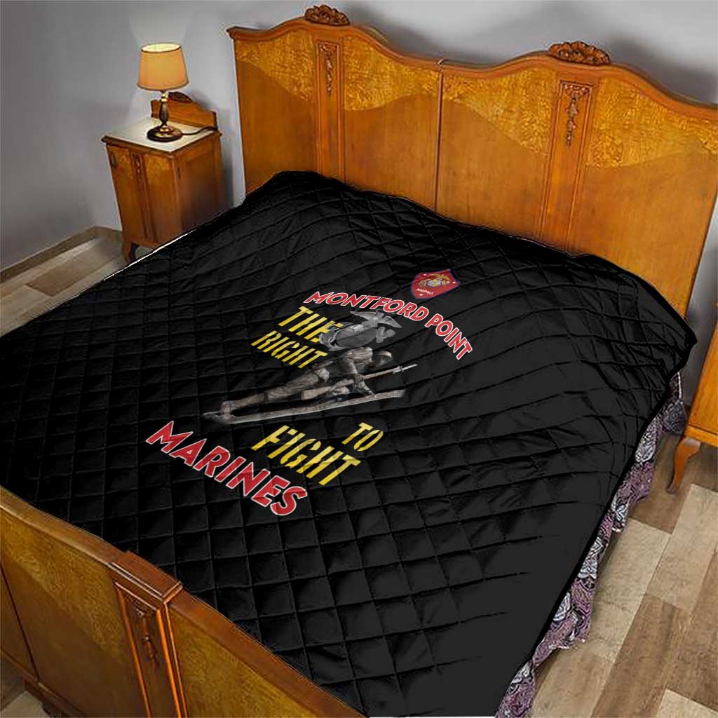 Montford Point Marines Quilt The Right To Fight - Black - Wonder Print Shop