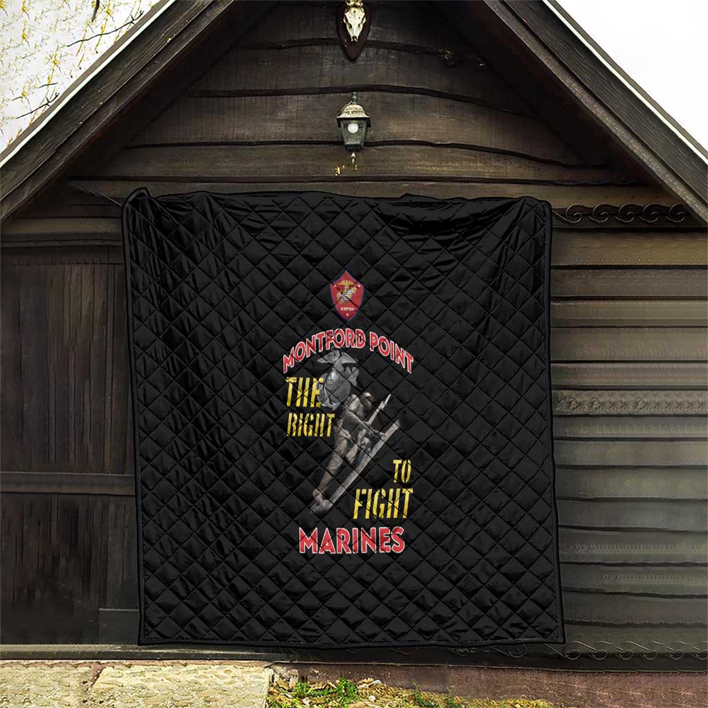 Montford Point Marines Quilt The Right To Fight - Black - Wonder Print Shop