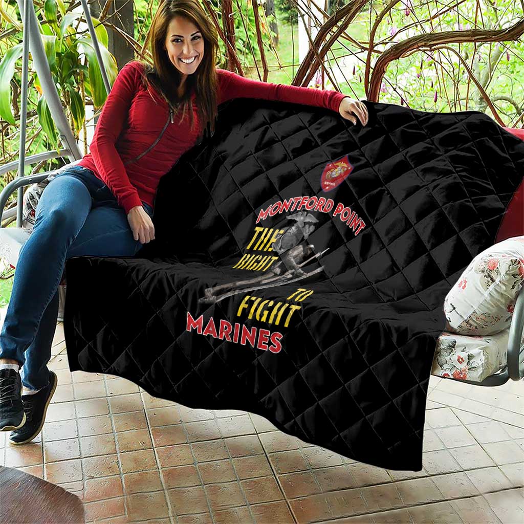 Montford Point Marines Quilt The Right To Fight - Black - Wonder Print Shop