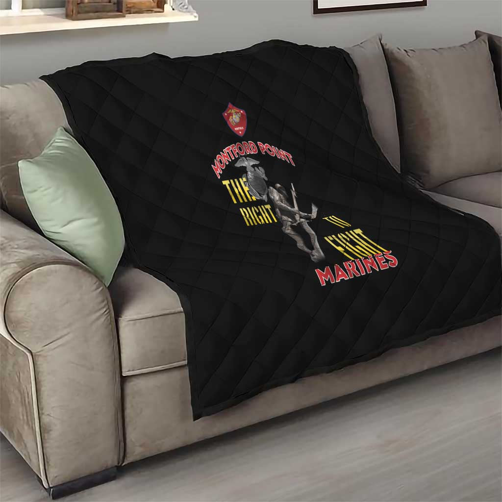 Montford Point Marines Quilt The Right To Fight - Black - Wonder Print Shop