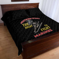 Montford Point Marines Quilt Bed Set The Right To Fight - Black - Wonder Print Shop