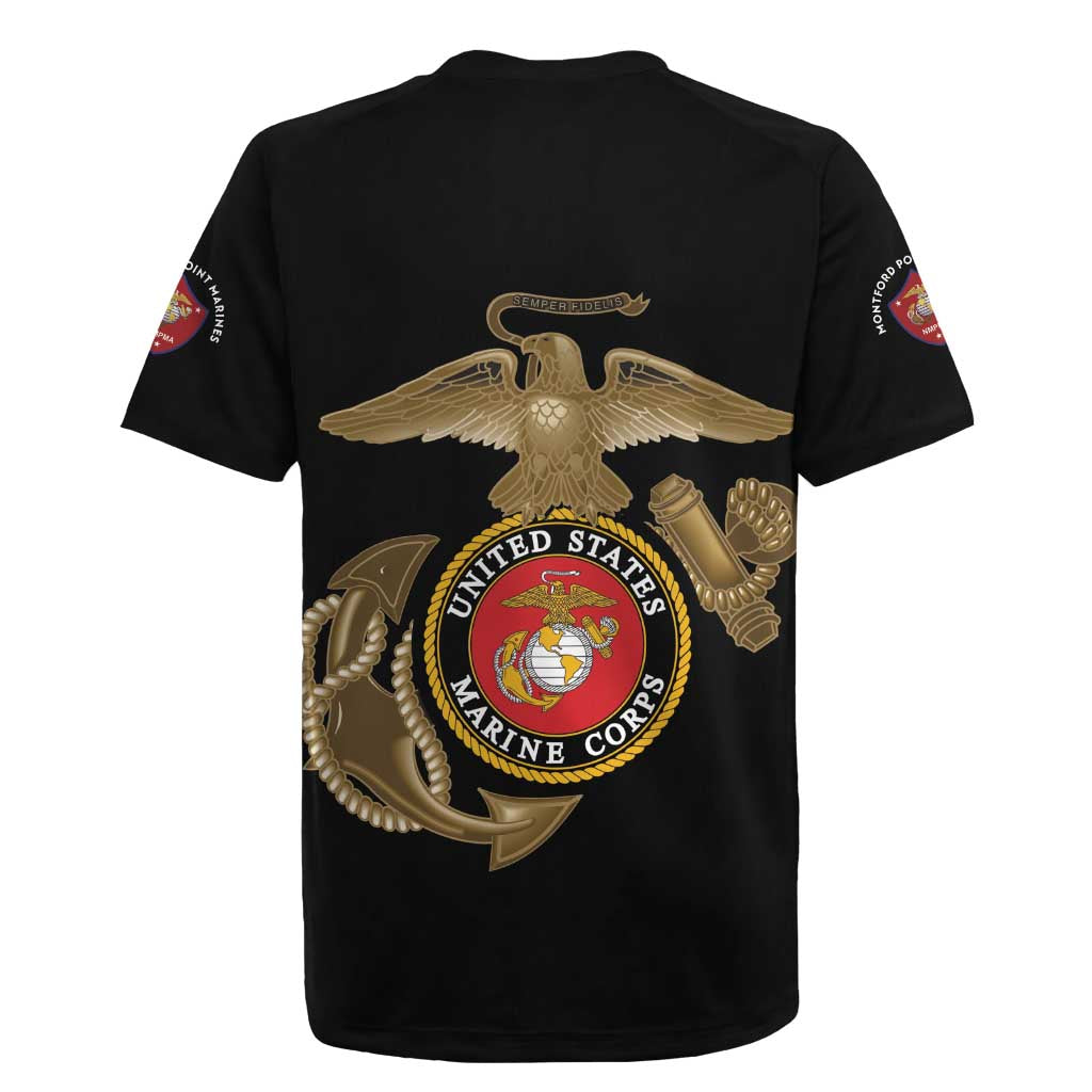 Montford Point Marines Rugby Jersey The Right To Fight - Black - Wonder Print Shop