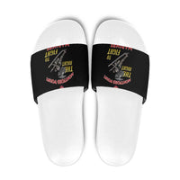 Montford Point Marines Slide Sandals The Right To Fight - Black - Wonder Print Shop