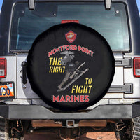 Montford Point Marines Spare Tire Cover The Right To Fight - Black - Wonder Print Shop