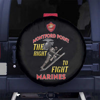 Montford Point Marines Spare Tire Cover The Right To Fight - Black - Wonder Print Shop