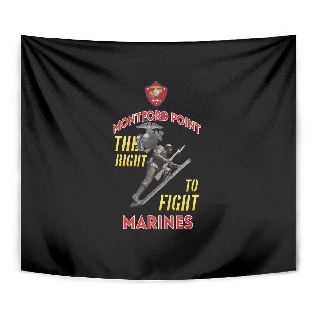 Montford Point Marines Tapestry The Right To Fight - Black - Wonder Print Shop