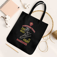 Montford Point Marines Tote Bag The Right To Fight - Black - Wonder Print Shop