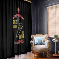 Montford Point Marines Window Curtain The Right To Fight - Black - Wonder Print Shop