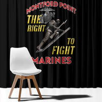 Montford Point Marines Window Curtain The Right To Fight - Black - Wonder Print Shop