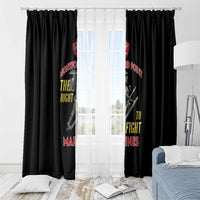 Montford Point Marines Window Curtain The Right To Fight - Black - Wonder Print Shop