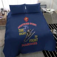 Montford Point Marines Bedding Set The Right To Fight - Blue - Wonder Print Shop