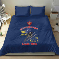 Montford Point Marines Bedding Set The Right To Fight - Blue - Wonder Print Shop
