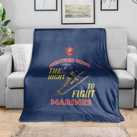 Montford Point Marines Blanket The Right To Fight - Blue - Wonder Print Shop