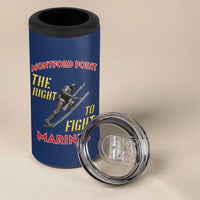 Montford Point Marines 4 in 1 Can Cooler Tumbler The Right To Fight - Blue - Wonder Print Shop