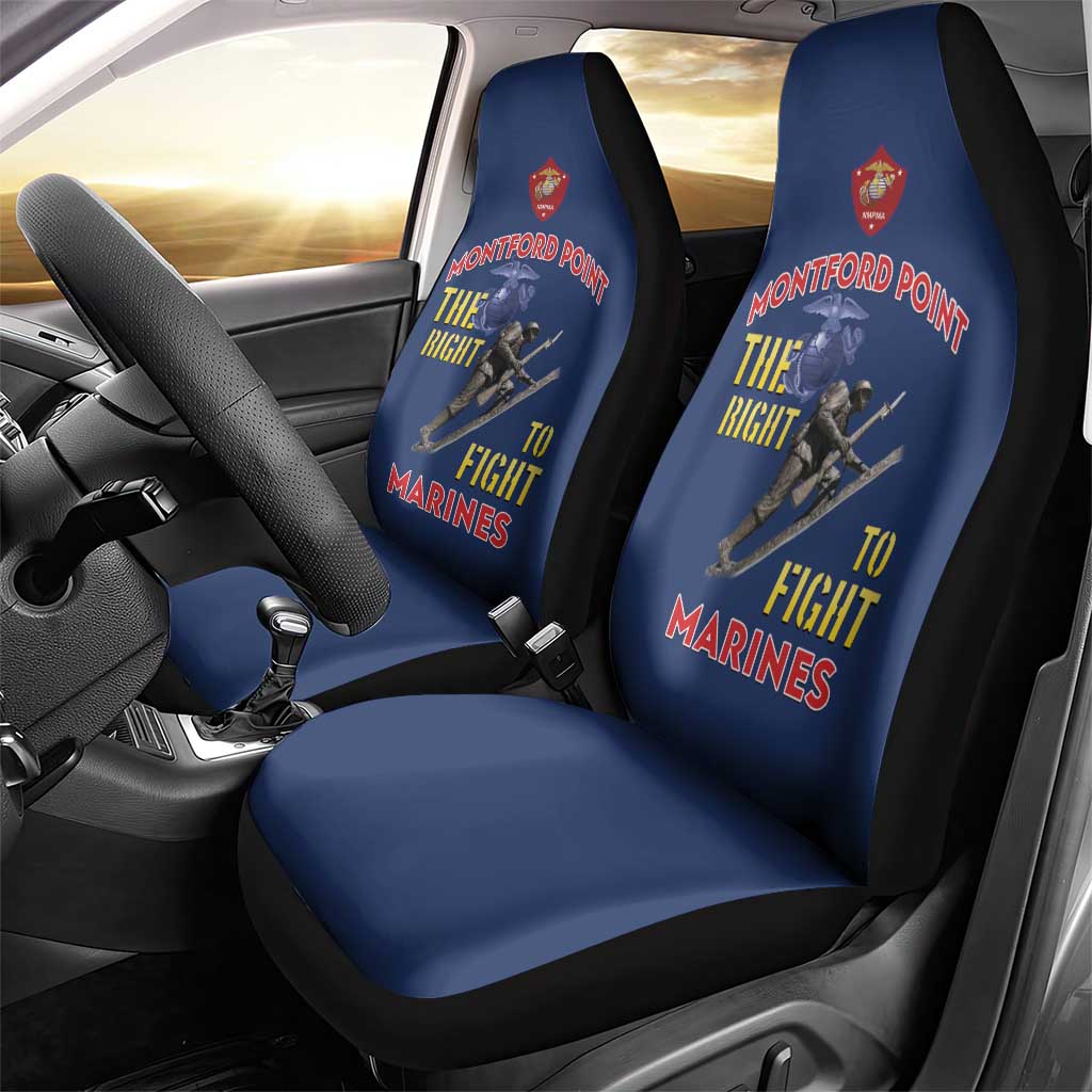 Montford Point Marines Car Seat Cover The Right To Fight - Blue - Wonder Print Shop