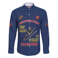 Montford Point Marines Family Matching Summer Maxi Dress and Hawaiian Shirt The Right To Fight - Blue - Wonder Print Shop