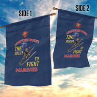 Montford Point Marines Garden Flag The Right To Fight - Blue - Wonder Print Shop