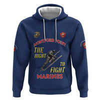 Montford Point Marines Hoodie The Right To Fight - Blue - Wonder Print Shop