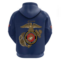 Montford Point Marines Hoodie The Right To Fight - Blue - Wonder Print Shop