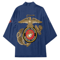 Montford Point Marines Kimono The Right To Fight - Blue - Wonder Print Shop